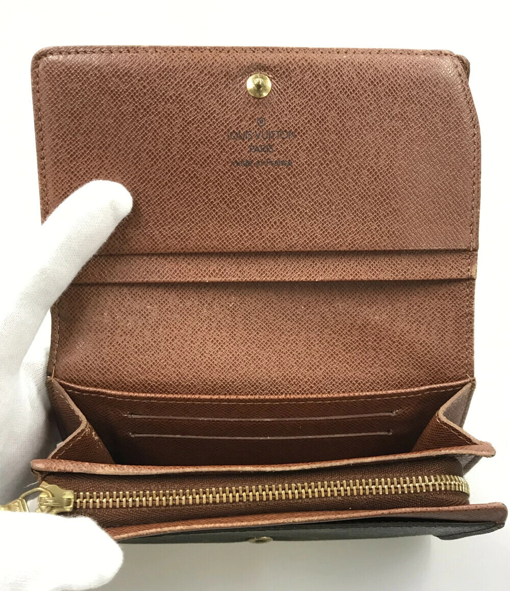 Louis Vuitton fold Bi Tresor Portefeuille Monogram Wallet